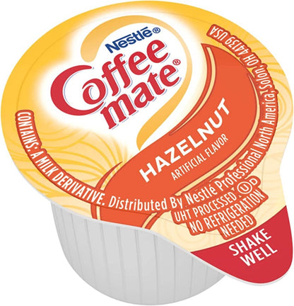 Coffee Mate Creamer Pack -200 ct, 4 Packs x 50 Each Non-Dairy Creamer Cups in Hazelnut Flavor - Perfect for Office, Travel, and Entertaining + BestBonus4U Coffee eBook